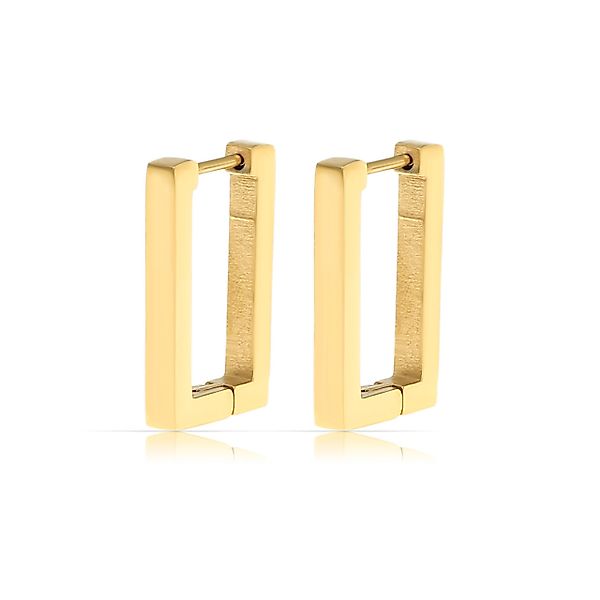 Made by Nami Creolen-Set Creolen Silber Damen Eckig aus Edelstahl, Wasserfe günstig online kaufen