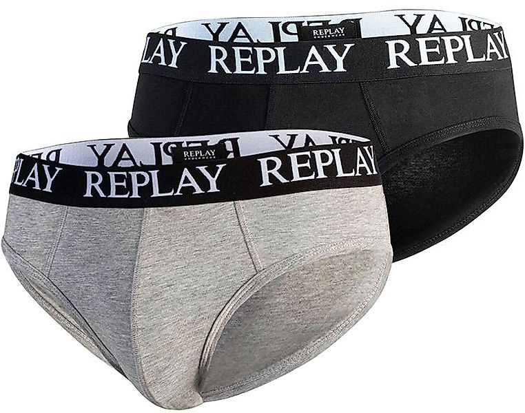 Replay Slip "SLIP Basic Cuff Logo 2pcs Bo", (Packung, 2er) günstig online kaufen