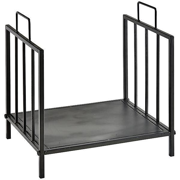 Outsunny Kaminholzregal für innen 44,5 x 33 x 46,5cm Brennholzregal mit Gri günstig online kaufen