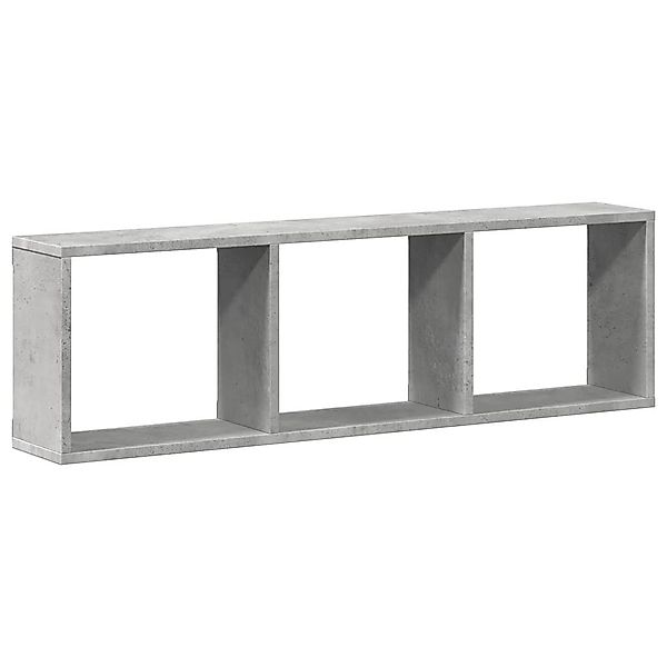 vidaXL Regal Wandschrank 100x16x30 cm Betongrau günstig online kaufen