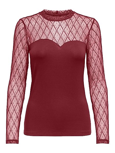 ONLY Spitzenshirt ONLSALINA L/S LACE MIX günstig online kaufen