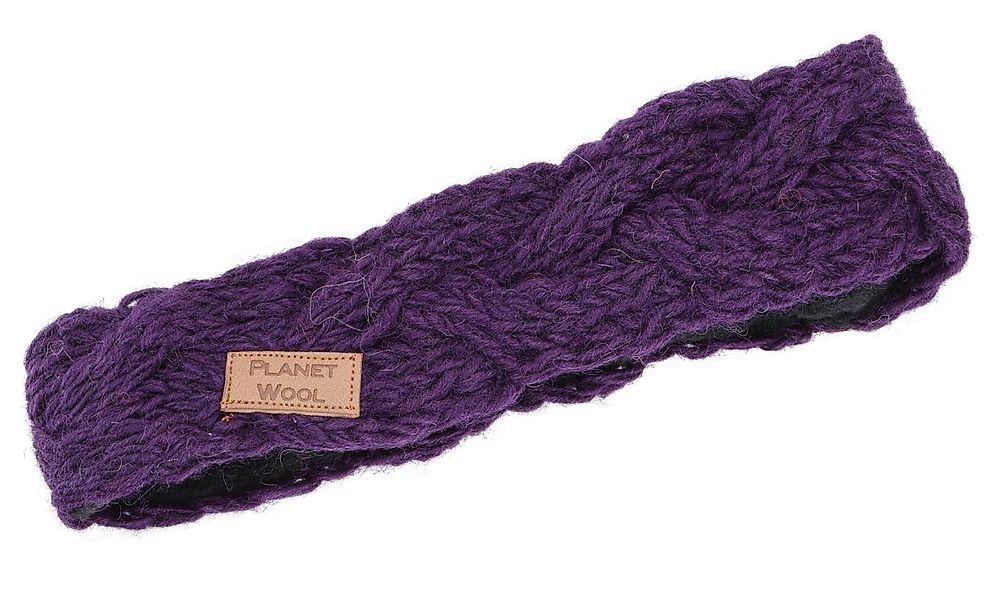Guru-Shop Stirnband Geflochtenes Woll-Strick-Stirnband, gestrickter.. günstig online kaufen