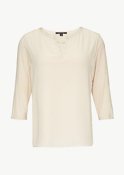 Comma Shirttop Longsleeve im Fabricmix mit Tunika-Ausschnitt günstig online kaufen