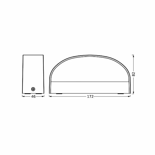 OSRAM LED-Außenwandlampe ENDURA STYLE ILAY, dunkelgrau, IP65 günstig online kaufen