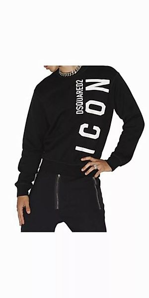 Dsquared2 Rundhalspullover Dsquared2 Be Icon Sweatshirt Schwarz Herren günstig online kaufen