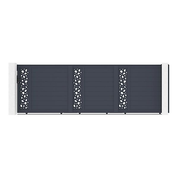 Casanoov Schiebetor 5M Sunny H 160Cm Aluminium & 2 Eifel Pfosten 20X20Cm H günstig online kaufen