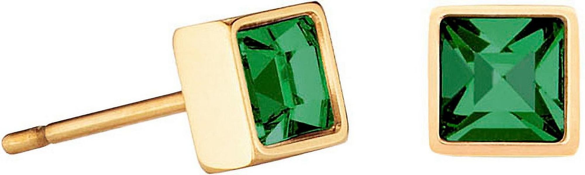 COEUR DE LION Paar Ohrstecker Schmuck Geschenk Edelstahl Brillant Square Wü günstig online kaufen