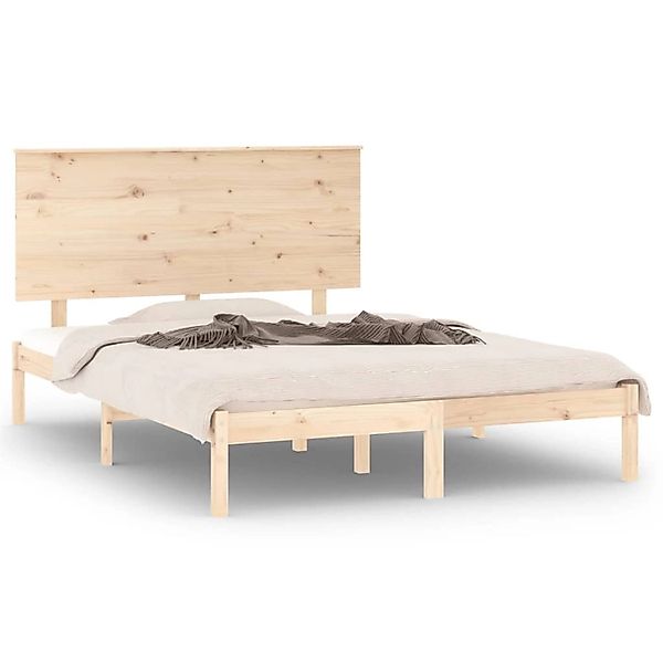 vidaXL Massivholzbett ohne Matratze 140x190 cm Kiefernholz 3104783 günstig online kaufen