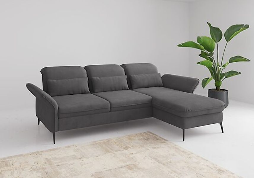 sit&more Ecksofa »Emely«, mit Sitztiefenverstellung optional mit Bettfunkti günstig online kaufen