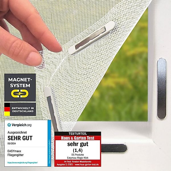 EASYmaxx Insektenschutz-Fensterrahmen Fliegengitter für Fenster,  mit günstig online kaufen