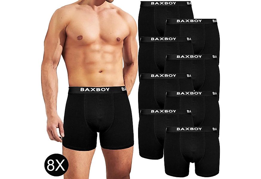 Baxboy Boxershorts Boxershorts Herren 8er Pack S-2XL Multipack mit elastisc günstig online kaufen