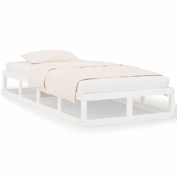 vidaXL Massivholzbett Weiß 100x200 cm 820787 günstig online kaufen