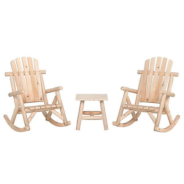 vidaXL 3-Tlg Garten-Lounge-Set Massivholz Fichte 3185523 günstig online kaufen