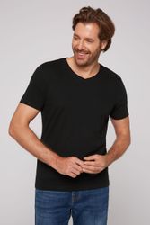 CAMP DAVID V-Shirt 2 Stk. tlg. gerade Form, Baumwolle, V-Ausschnitt günstig online kaufen