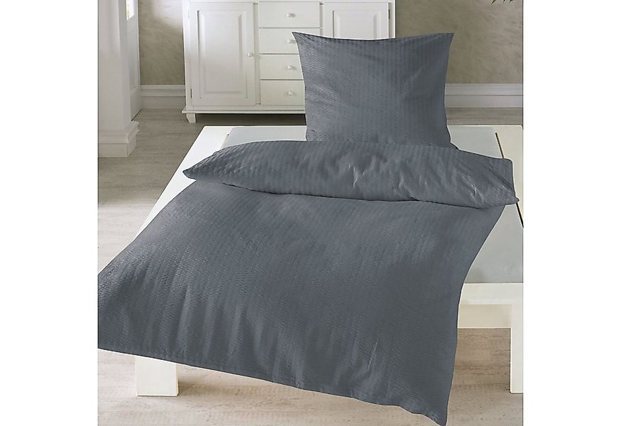 Traumschloss Bettwäsche Baumwolle, Seersucker, 2 teilig, bügelfrei, uni dun günstig online kaufen
