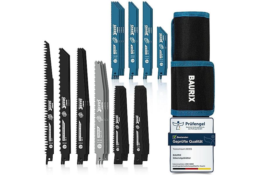 BAURIX Säbelsägeblatt Set - Sägeblatt Säbelsäge für schnelle und saubere Sc günstig online kaufen