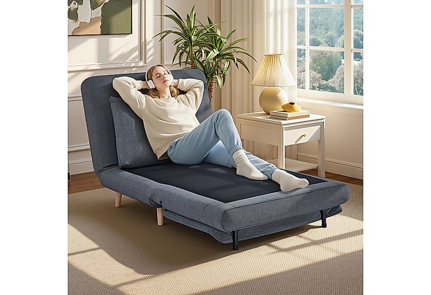 HOMCOM Sessel mit Bett-Funktion, Liegesessel, verstellbare Rückenlehne, Kis günstig online kaufen