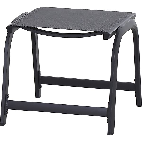 Siena Garden Hocker Tesoro 52 cm x 51 cm x 44 cm Anthrazit Matt günstig online kaufen