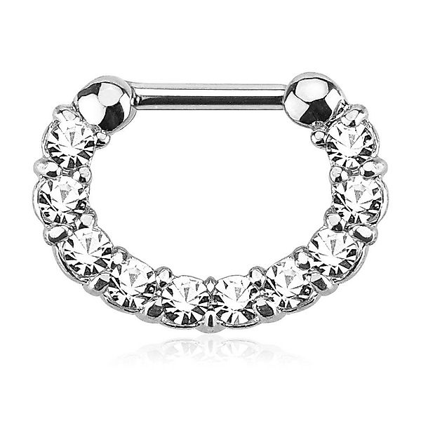 Taffstyle Nasenpiercing Piercing Ring Schild Clicker günstig online kaufen