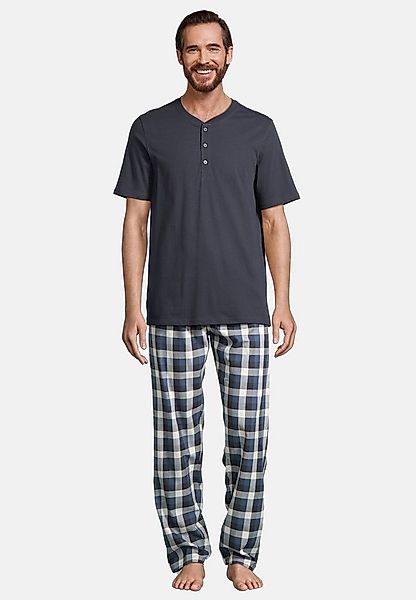 Schiesser Pyjama Night & Home (Set, 2 tlg) Schlafanzug - Baumwolle - Atmung günstig online kaufen