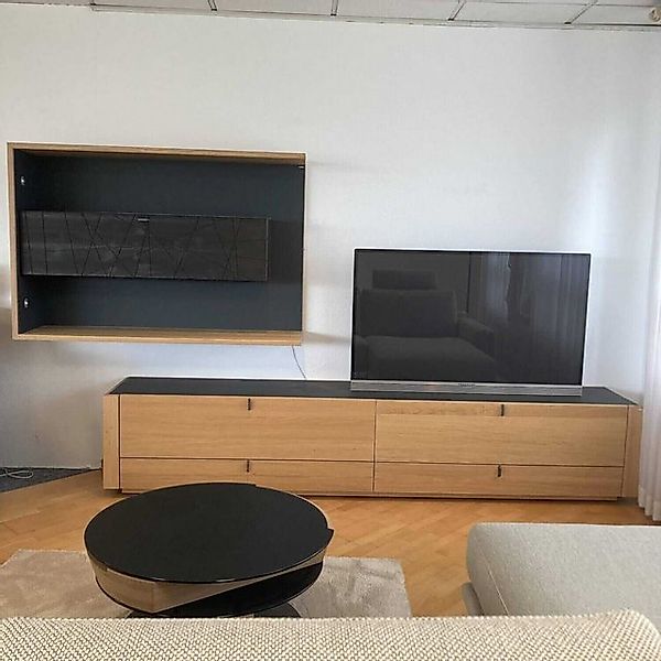 VOGLAUER Anbauschrank Wohnwand Aura Lowboard Hängelement mit LED Beleuchtun günstig online kaufen