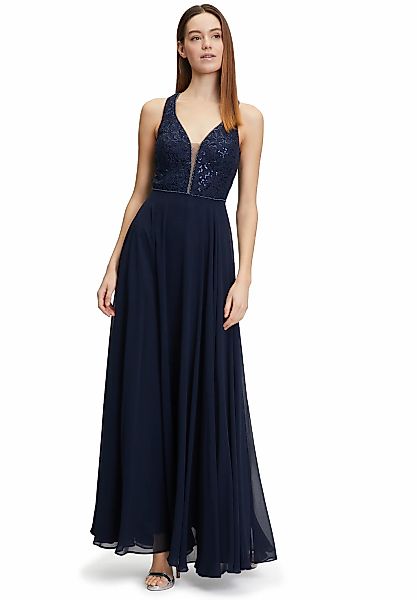 Vera Mont Abendkleid "Damen Abendkleid mit Pailletten" Ohne Tasche Perlen günstig online kaufen