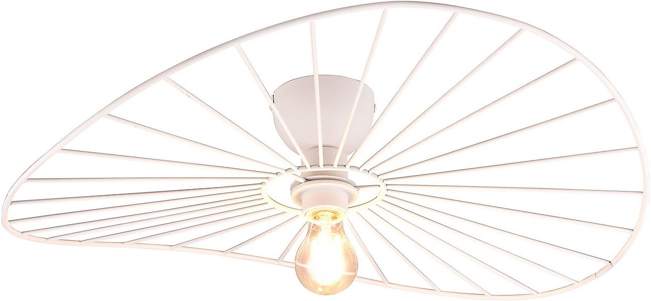 Reality Leuchten Deckenleuchte CHAPEAU, Deckenlampe exkl 1xE27 max 40W Ø60c günstig online kaufen