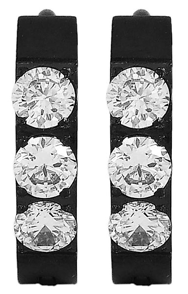 Adelia´s Klappcreolen "Damen Ohrringe – Klappcreole aus Edelstahl mit Stras günstig online kaufen