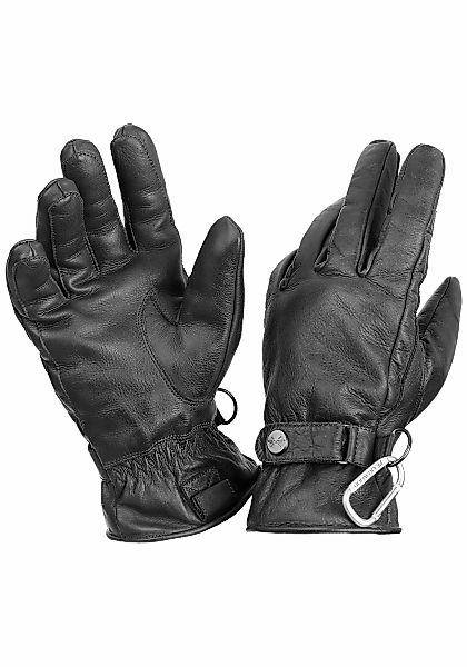 PEARLWOOD Lederhandschuhe "Hooker", Verstellbarer Lederriegel mit Original günstig online kaufen