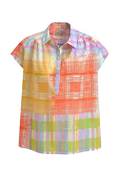 Milano Italy Kurzarmbluse Milano Italy Bluse ohne Arm colorful Print (1-tlg günstig online kaufen