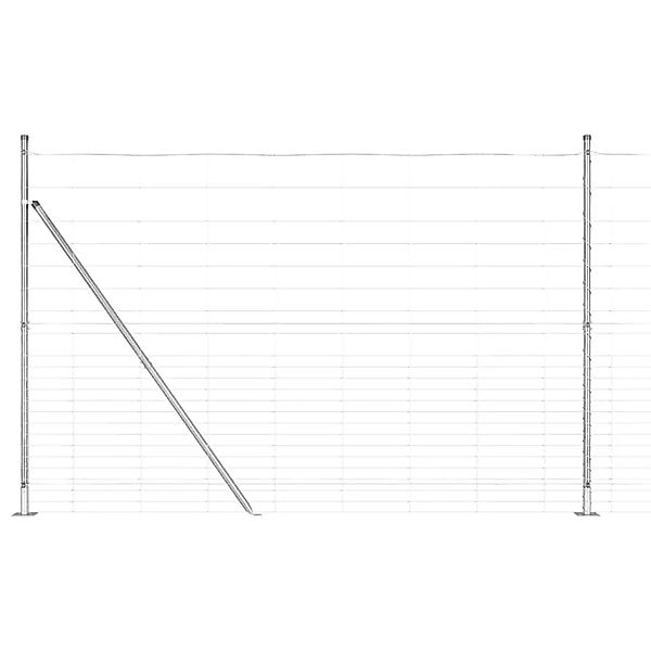 vidaXL Zaunpfosten Galvanisiert 25 x 1,6 m Stahl 3351527 günstig online kaufen
