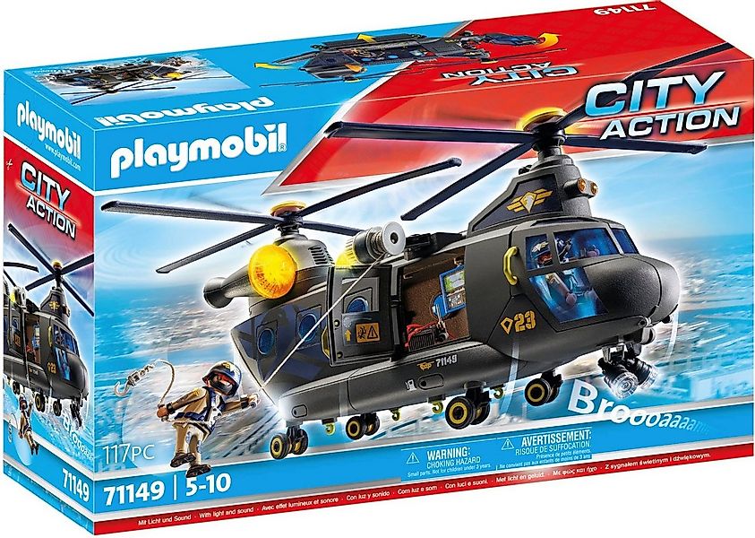 Playmobil® SWAT-Rettungshelikopter (71149), My Action Heroes Konstruktions- günstig online kaufen