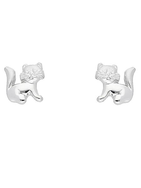 Adelia´s Paar Ohrhänger "925 Silber Ohrringe Ohrstecker Katze", Silberschmu günstig online kaufen