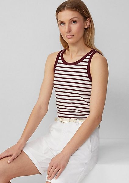 s.Oliver Muscleshirt T-Shirt Weiches Slim-Fit-Top aus Rippware günstig online kaufen