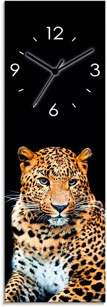 Artland Wanduhr »Wütender wilder Leopard« günstig online kaufen
