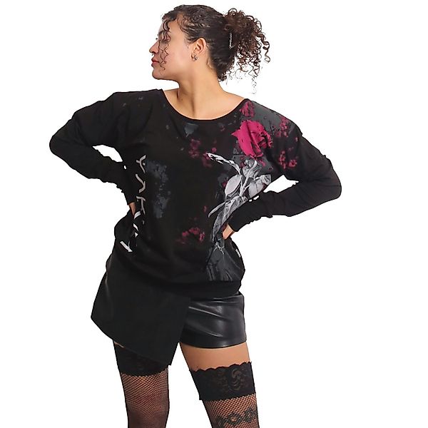 YAKUZA Langarmshirt Rose Scratch im Boyfriend günstig online kaufen