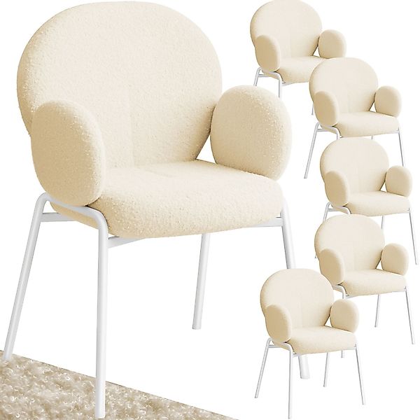 tectake Esszimmerstuhl Stuhl (Set, 6 St), günstig online kaufen