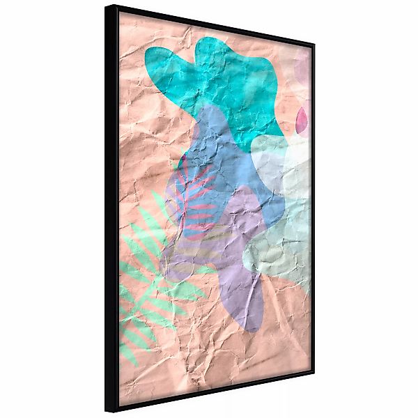 Poster - Colourful Camouflage (peach) günstig online kaufen