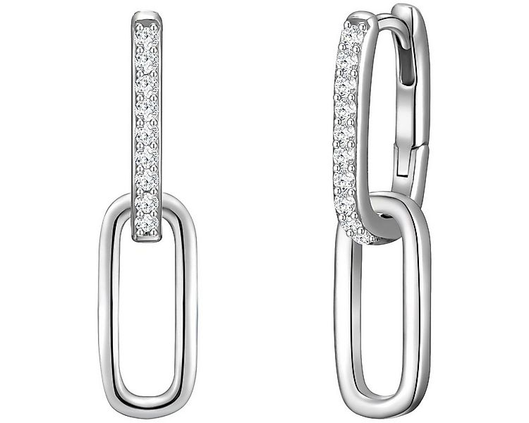 Glanzstücke München Paar Creolen silber, Creolen Sterling Silber Zirkonia w günstig online kaufen