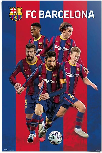 Reinders Poster "FC Barcelona Camp Nou - Spanien - Spieler", (1 St.) günstig online kaufen