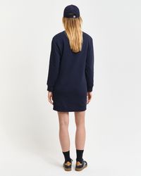 Gant Sweatkleid "SHIELD C-NECK SWEAT DRESS" Shield Sweatkleid mit Rundhalsa günstig online kaufen