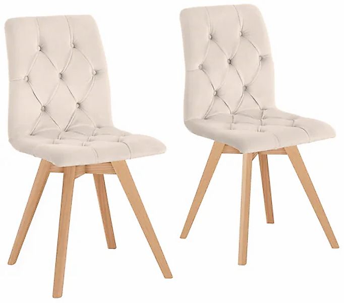 andas Esszimmerstuhl »Rania«, (Set), 4 St., Samtoptik, im 2er/4er/6er Set, günstig online kaufen