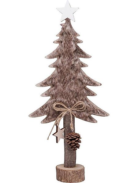 Trend Line Weihnachtsfigur TrendLine Dekofigur Holz Tannenbaum 36 x 16 cm günstig online kaufen
