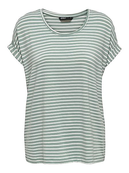 Only Damen Kurzarm T-Shirt ONLMOSTER STRIPE günstig online kaufen