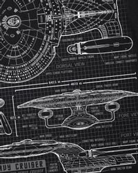 style3 T-Shirt NC-70D Enterprise Blaupause trek günstig online kaufen