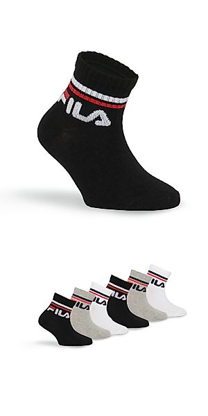 Fila Kurzsocken "JUNIOR UNISEX QUARTER PLAIN SOCKS", (6 Paar), mit eingestr günstig online kaufen