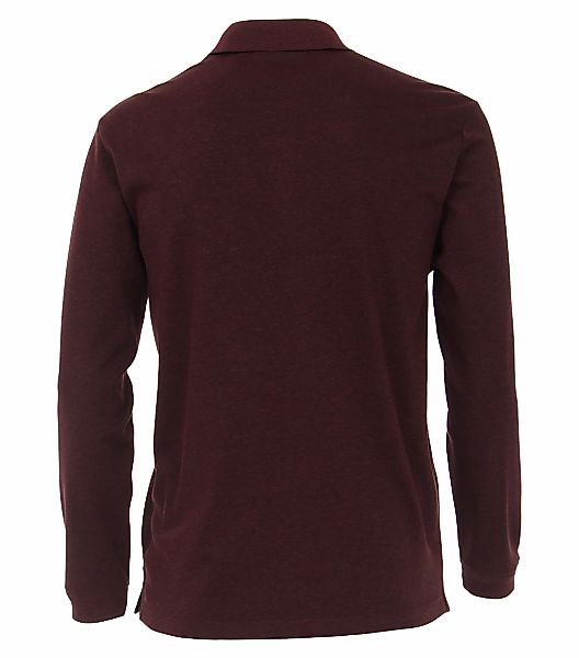 CASAMODA Langarm-Poloshirt - Langarmpolo einfarbig - Polohemd uni- Polo-Lon günstig online kaufen