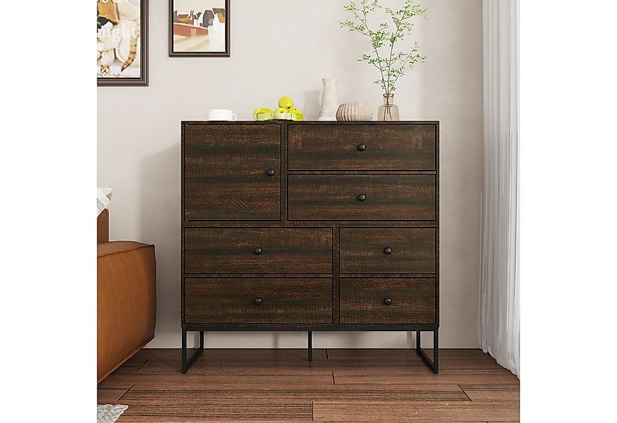 FUFU&GAGA Sideboard Küchenschrankmit 1 Schubladen, DIY Schuhschrank, Bücher günstig online kaufen