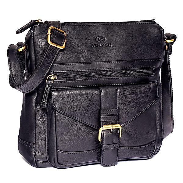 ALMADIH Handtasche Leder Damen Abby Umhängetasche günstig online kaufen