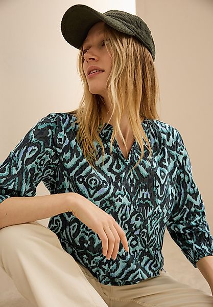 CECIL Klassische Bluse mit All-Over Print günstig online kaufen